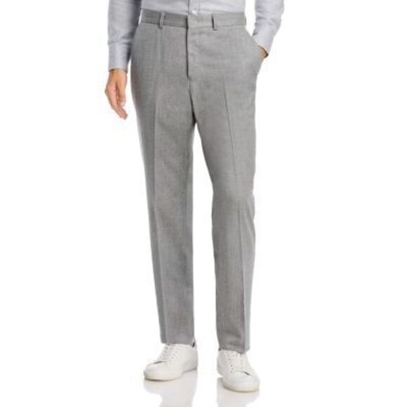 Vince Men's Gray Wool & Silk Light Flannel Slim Fit Suit Pants 30R RTL: $298.00